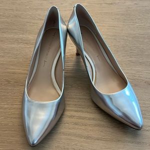 Metallic Silver Pump